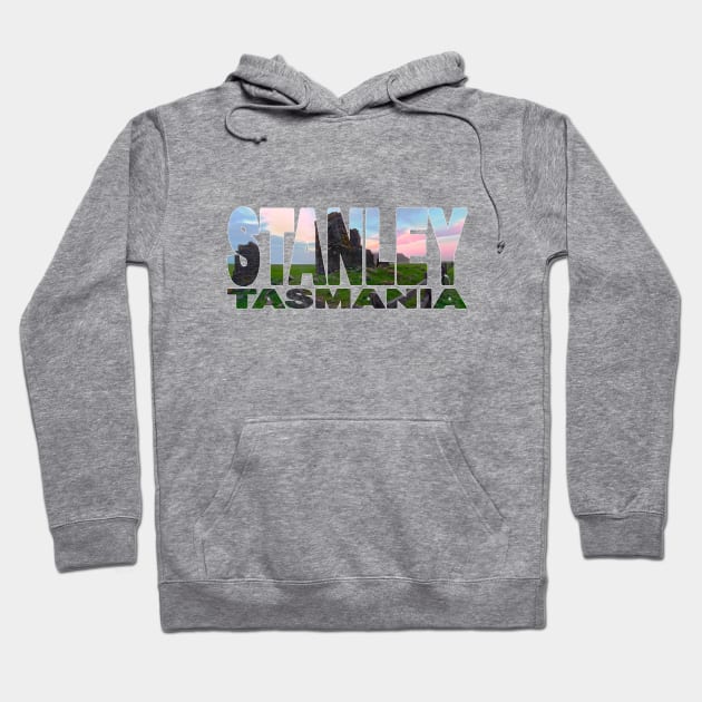 STANLEY - Highfield Ruins Tasmania Australia Sunrise Hoodie by TouristMerch